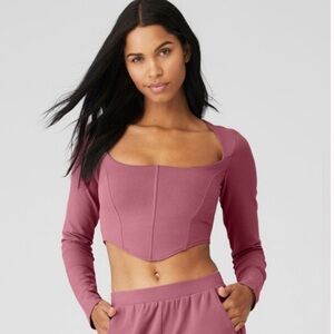 ALO long sleeve in mars clay